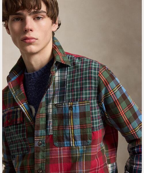 POLO RALPH LAUREN(ポロ ラルフ ローレン)の「クラシック フィット パッチワーク チェック オックスフォード シャツ(シャツ/ブラウス・メンズ・マルチ・L/M/S/XL/XS/XXL)」の5枚目の写真
