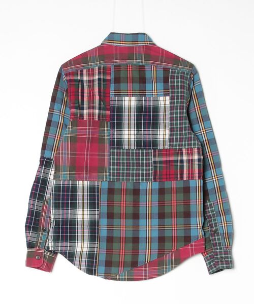 POLO RALPH LAUREN(ポロ ラルフ ローレン)の「クラシック フィット パッチワーク チェック オックスフォード シャツ(シャツ/ブラウス・メンズ・マルチ・L/M/S/XL/XS/XXL)」の8枚目の写真