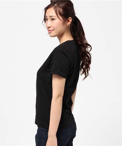 HANES(ヘインズ)の「【Hanes(HM1-F001)】プレミアムジャパンフィット(Tシャツ/カットソー・レディース・ブラック・S(1))」の3枚目の写真