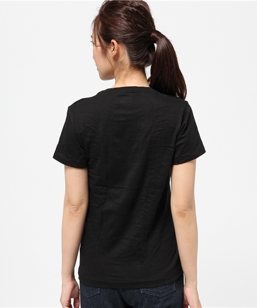 HANES(ヘインズ)の「【Hanes(HM1-F001)】プレミアムジャパンフィット(Tシャツ/カットソー・レディース・ブラック・S(1))」の4枚目の写真