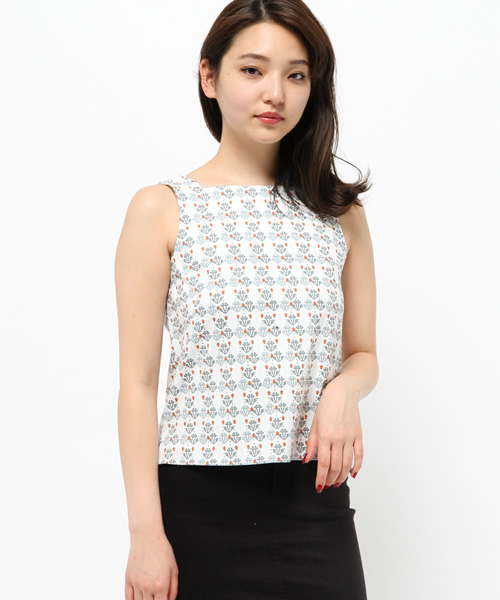 DOUBLE STANDARD CLOTHING（ダブルスタンダードクロージング）の「オリジナルドビーストレッチトップス（シャツ/ブラウス・レディース・グリーン系その他/ホワイト系その他・36/38）」の2枚目の写真