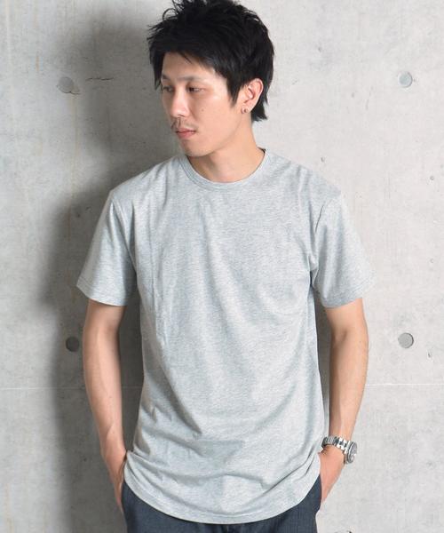 SHIPS GENERAL SUPPLY（シップスジェネラルサプライ）の「SHIPS GENERAL SUPPLY: ラウンドヘム クルーネック Tシャツ■（Tシャツ/カットソー・メンズ・グレー/ホワイト/グレー系その他/ネイビー・X-LARGE/MEDIUM/SMALL/LARGE）」の3枚目の写真