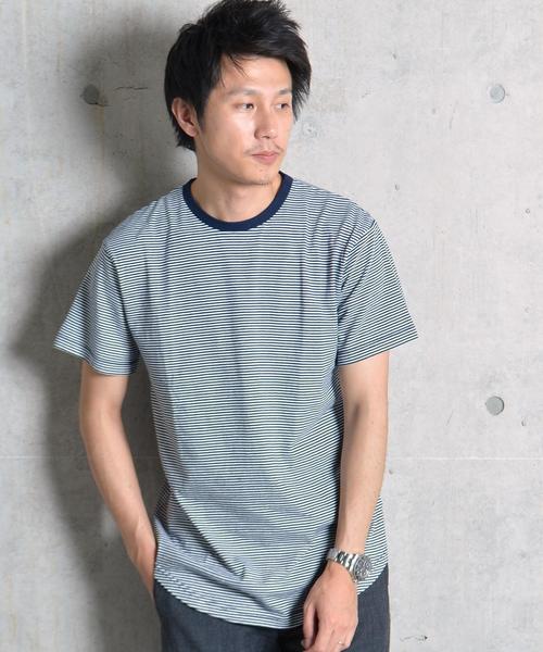 SHIPS GENERAL SUPPLY（シップスジェネラルサプライ）の「SHIPS GENERAL SUPPLY: ラウンドヘム クルーネック Tシャツ■（Tシャツ/カットソー・メンズ・グレー/ホワイト/グレー系その他/ネイビー・X-LARGE/MEDIUM/SMALL/LARGE）」の4枚目の写真