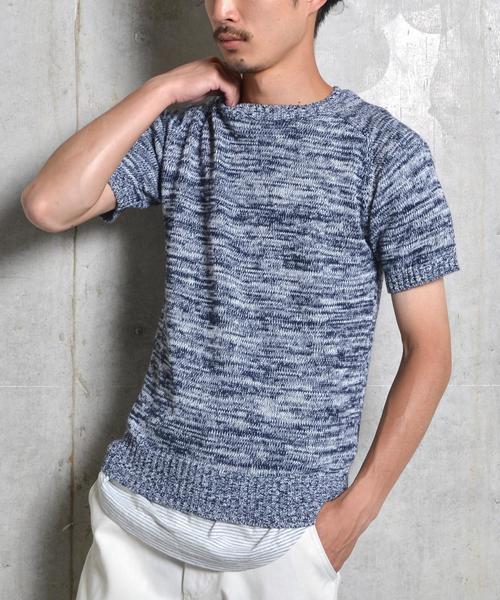 SHIPS GENERAL SUPPLY（シップスジェネラルサプライ）の「SHIPS GENERAL SUPPLY: ラウンドヘム クルーネック Tシャツ■（Tシャツ/カットソー・メンズ・グレー/ホワイト/グレー系その他/ネイビー・X-LARGE/MEDIUM/SMALL/LARGE）」の7枚目の写真