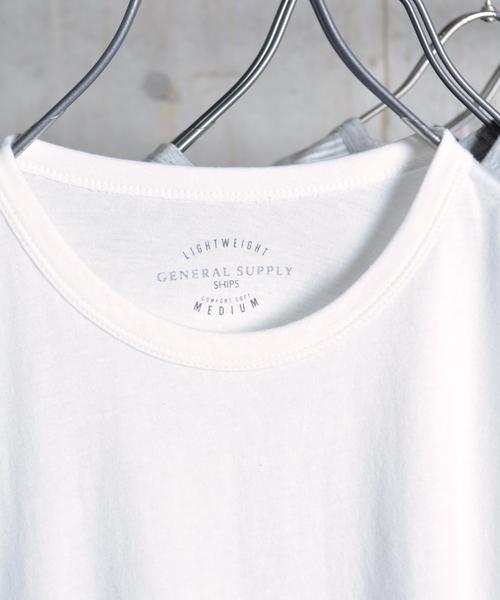SHIPS GENERAL SUPPLY（シップスジェネラルサプライ）の「SHIPS GENERAL SUPPLY: ラウンドヘム クルーネック Tシャツ■（Tシャツ/カットソー・メンズ・グレー/ホワイト/グレー系その他/ネイビー・X-LARGE/MEDIUM/SMALL/LARGE）」の10枚目の写真