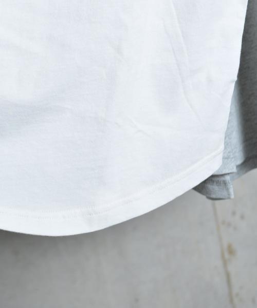 SHIPS GENERAL SUPPLY（シップスジェネラルサプライ）の「SHIPS GENERAL SUPPLY: ラウンドヘム クルーネック Tシャツ■（Tシャツ/カットソー・メンズ・グレー/ホワイト/グレー系その他/ネイビー・X-LARGE/MEDIUM/SMALL/LARGE）」の12枚目の写真