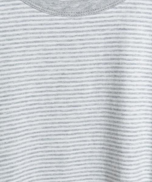 SHIPS GENERAL SUPPLY（シップスジェネラルサプライ）の「SHIPS GENERAL SUPPLY: ラウンドヘム クルーネック Tシャツ■（Tシャツ/カットソー・メンズ・グレー/ホワイト/グレー系その他/ネイビー・X-LARGE/MEDIUM/SMALL/LARGE）」の6枚目の写真