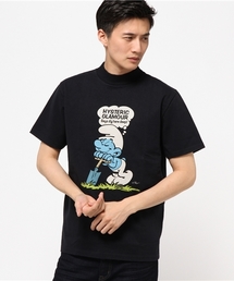 HYSTERIC GLAMOUR | SM/SMURF DIG HERE DEEP pt モックネックT-SH(Tシャツ/カットソー)