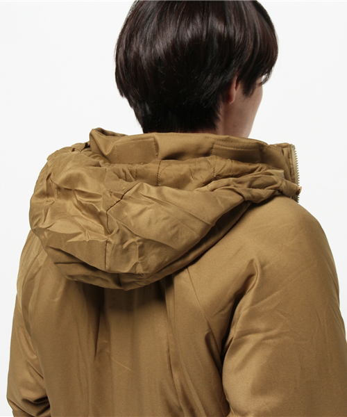 WILD THINGS（ワイルドシングス）の「WILDTHINGS ワイルドシングス / ナイロンジャケット HAPPY PARKA（ミリタリージャケット・メンズ・ブラウン・S/M/X-SMALL）」の4枚目の写真