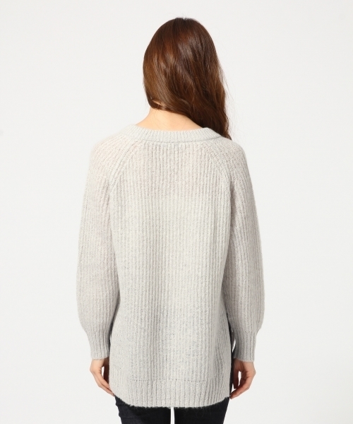 GLOBAL WORK（グローバルワーク）の「3GゲージモヘヤVチュニック/727798（ニット/セーター・レディース・ブルー/ピンク系その他/ネイビー/ライトグレー・MEDIUM/SMALL/LARGE）」の14枚目の写真