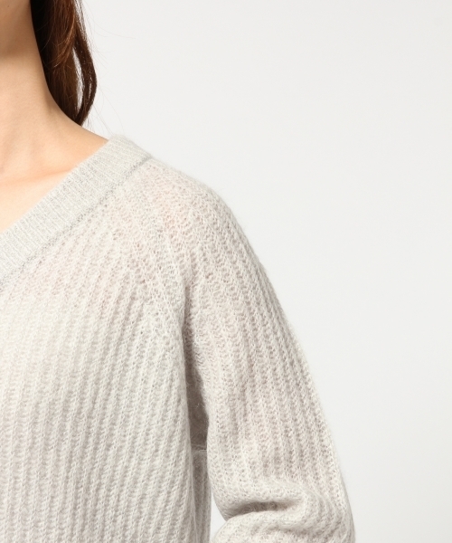 GLOBAL WORK（グローバルワーク）の「3GゲージモヘヤVチュニック/727798（ニット/セーター・レディース・ブルー/ピンク系その他/ネイビー/ライトグレー・MEDIUM/SMALL/LARGE）」の16枚目の写真