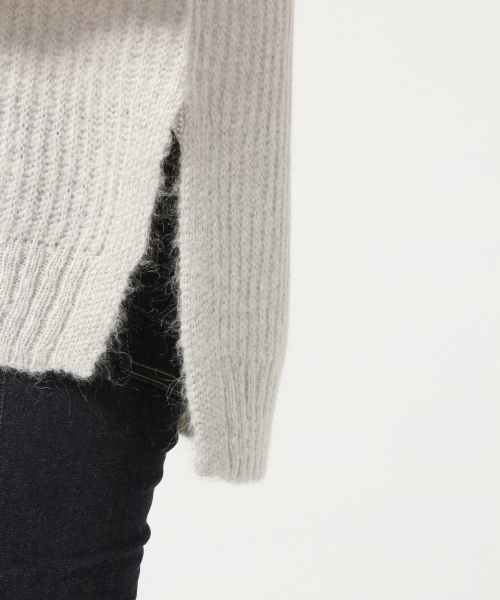 GLOBAL WORK（グローバルワーク）の「3GゲージモヘヤVチュニック/727798（ニット/セーター・レディース・ブルー/ピンク系その他/ネイビー/ライトグレー・MEDIUM/SMALL/LARGE）」の9枚目の写真