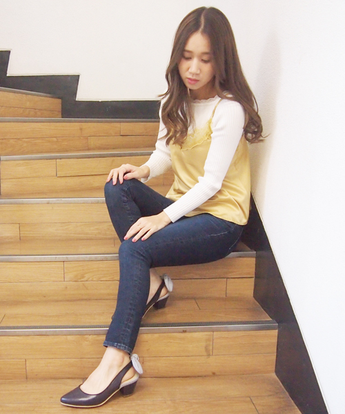 dazzlin（ダズリン）の「dazzlin ORIGINAL　Standard　SKINNY（デニムパンツ・レディース・インディゴブルー/ライトブルー・23inch/25inch/24inch）」の19枚目の写真