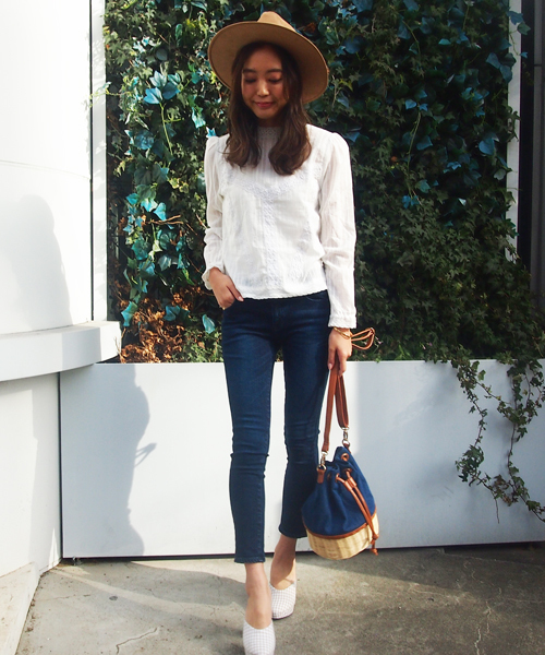 dazzlin（ダズリン）の「dazzlin ORIGINAL　Standard　SKINNY（デニムパンツ・レディース・インディゴブルー/ライトブルー・23inch/25inch/24inch）」の21枚目の写真