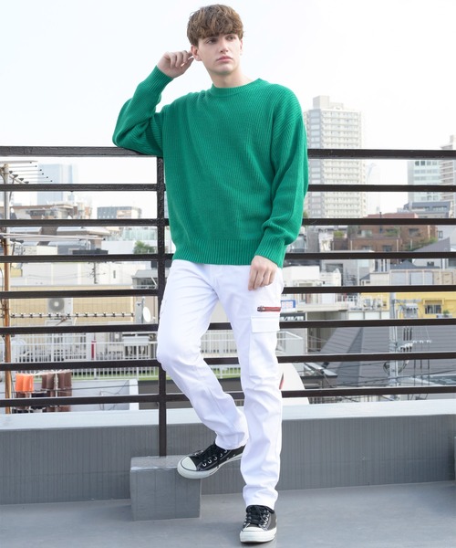 8(eight)(エイト)の「スキニーカーゴパンツ(カーゴパンツ・メンズ・ベージュ/グリーン系カモフラージュ/グレー系カモフラージュ/カーキ/ブラック/ライトグレー/チャコールグレー/ネイビー/ワイン/ホワイト・MEDIUM/LARGE/X-LARGE/SMALL)」の13枚目の写真