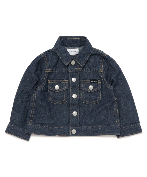 quoti use fith（クゥオティ　ユース　フィス）の「デニム長袖シャツジャンパー（デニムジャケット・キッズ・ブルー/ネイビー・110/130/90/100/120/80）」の9枚目の写真