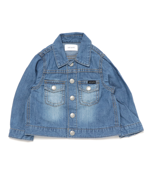 quoti use fith（クゥオティ　ユース　フィス）の「デニム長袖シャツジャンパー（デニムジャケット・キッズ・ブルー/ネイビー・110/130/90/100/120/80）」の10枚目の写真