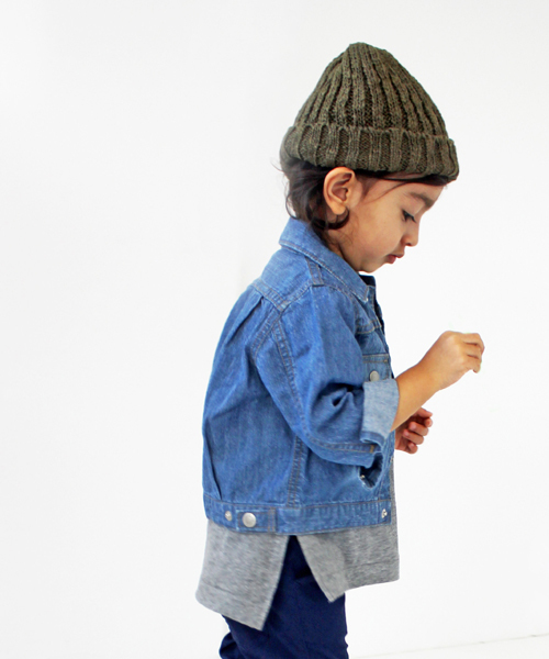 quoti use fith（クゥオティ　ユース　フィス）の「デニム長袖シャツジャンパー（デニムジャケット・キッズ・ブルー/ネイビー・110/130/90/100/120/80）」の11枚目の写真