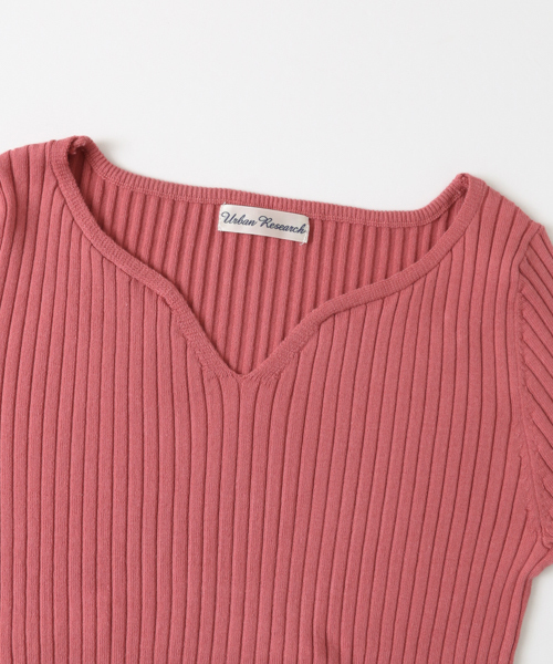 URBAN RESEARCH(アーバンリサーチ)の「 UR リブハートネックニット(ニット/セーター・レディース・オフホワイト/グレー/ピンク・FREE)」の14枚目の写真