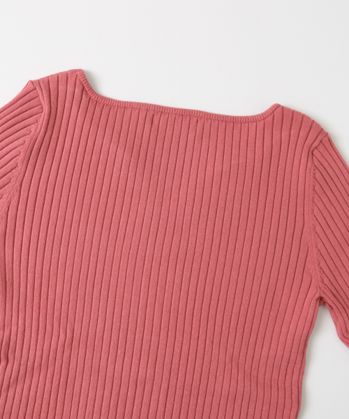 URBAN RESEARCH(アーバンリサーチ)の「 UR リブハートネックニット(ニット/セーター・レディース・オフホワイト/グレー/ピンク・FREE)」の8枚目の写真