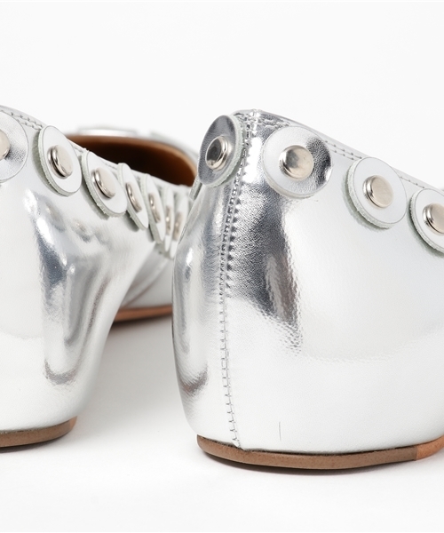 CHEMBUR（チェンバー）の「CHEMBUR シルバーフラットシューズ（バレエ
