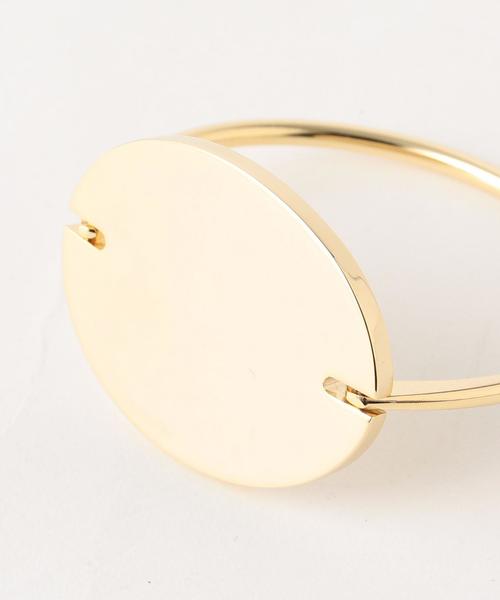 UNITED ARROWS（ユナイテッドアローズ）の「UBCB オーバル バングル ◆（バングル/リストバンド・レディース・ゴールド/シルバー・FREE）」の4枚目の写真