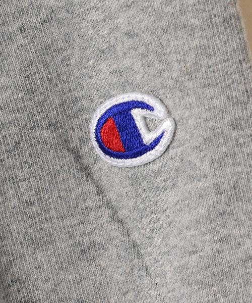 coen（コーエン）の「Champion （チャンピオン）Vネックロングスリーブカットソー（Tシャツ/カットソー・レディース・ホワイト/ライトグレー・MEDIUM）」の8枚目の写真