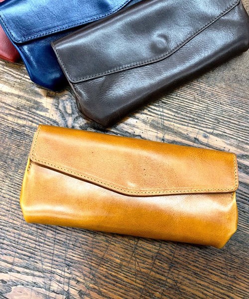 BICASH(ビカーシ)の「【BICASH/ビカーシ】レザーロングウォレット/#B616(財布)」|ブラウン