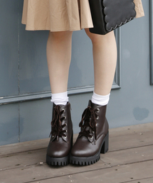 one after another NICE CLAUP | レースアップスカラップブーツ(ブーツ)