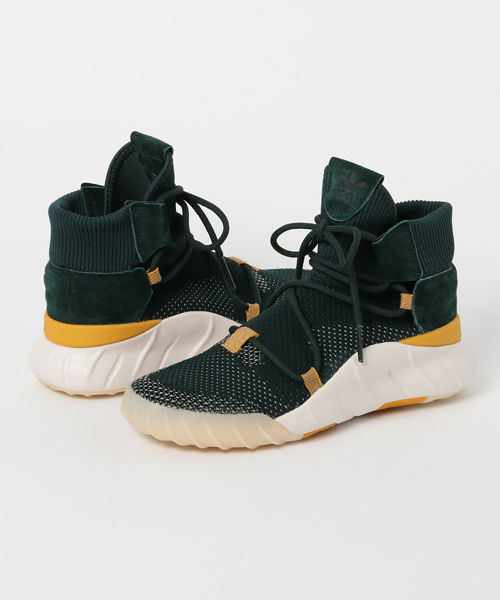 adidas（アディダス）の「オリジナルス チュブラー [TUBULAR X 2.0 PK]（スニーカー・メンズ・ブラック/ダークグリーン・22.0cm/22.5cm/23.0cm/23.5cm/24.0cm/24.5cm/25.0cm/25.5cm/26.0cm/26.5cm/27.0cm/27.5cm/28.0cm/28.5cm/29.0cm/29.5cm/30.0cm/31cm/30.5cm）」の2枚目の写真