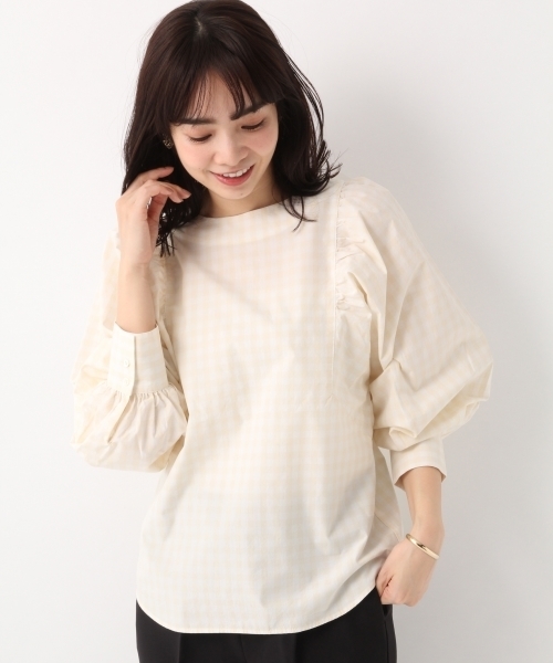 A part by（アパートバイ）の「【前後2WAY】CソデボリュームブラウスLS 780402（シャツ/ブラウス・レディース・ブラック/ブラウン/ライトグリーン/ナチュラル・FREE）」の12枚目の写真