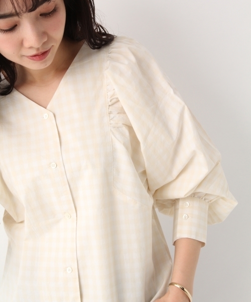 A part by（アパートバイ）の「【前後2WAY】CソデボリュームブラウスLS 780402（シャツ/ブラウス・レディース・ブラック/ブラウン/ライトグリーン/ナチュラル・FREE）」の14枚目の写真