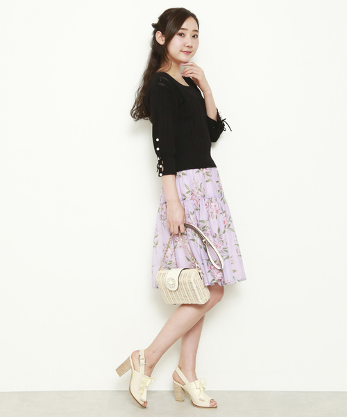 JILL by JILL STUART（ジルバイジルスチュアート）の「【CanCam 5月号掲載】カラービジューラタンショルダーバッグ（ショルダーバッグ・レディース・ホワイト/パープル/ライトグリーン・ﾌﾘ-）」の9枚目の写真