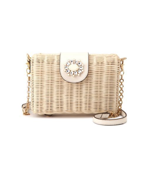 JILL by JILL STUART（ジルバイジルスチュアート）の「【CanCam 5月号掲載】カラービジューラタンショルダーバッグ（ショルダーバッグ・レディース・ホワイト/パープル/ライトグリーン・ﾌﾘ-）」の18枚目の写真