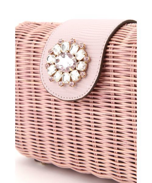 JILL by JILL STUART（ジルバイジルスチュアート）の「【CanCam 5月号掲載】カラービジューラタンショルダーバッグ（ショルダーバッグ・レディース・ホワイト/パープル/ライトグリーン・ﾌﾘ-）」の16枚目の写真