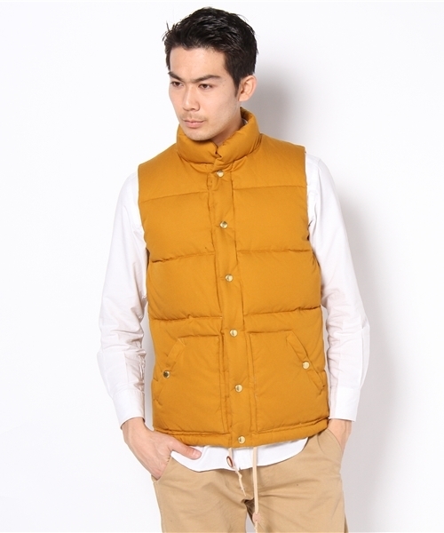 BEAUTY&YOUTH UNITED ARROWS（ビューティーアンドユースユナイテッドアローズ）の「BY ツイル ウォッシュ ダウン ベスト（ダウンベスト・メンズ・マスタード/ケリー/ネイビー・SMALL/MEDIUM/LARGE/X-LARGE）」の3枚目の写真