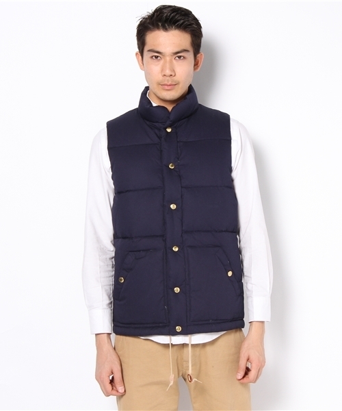 BEAUTY&YOUTH UNITED ARROWS（ビューティーアンドユースユナイテッドアローズ）の「BY ツイル ウォッシュ ダウン ベスト（ダウンベスト・メンズ・マスタード/ケリー/ネイビー・SMALL/MEDIUM/LARGE/X-LARGE）」の4枚目の写真