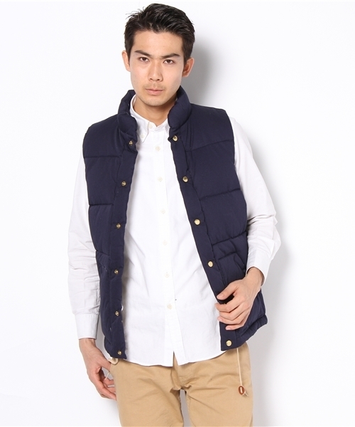 BEAUTY&YOUTH UNITED ARROWS（ビューティーアンドユースユナイテッドアローズ）の「BY ツイル ウォッシュ ダウン ベスト（ダウンベスト・メンズ・マスタード/ケリー/ネイビー・SMALL/MEDIUM/LARGE/X-LARGE）」の7枚目の写真