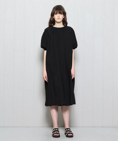 08sircus（ゼロエイトサーカス）の「＜08SIRCUS＞LAWN LONG DRESS/ドレス（ワンピース・レディース・ホワイト/ブラック・34）」の3枚目の写真