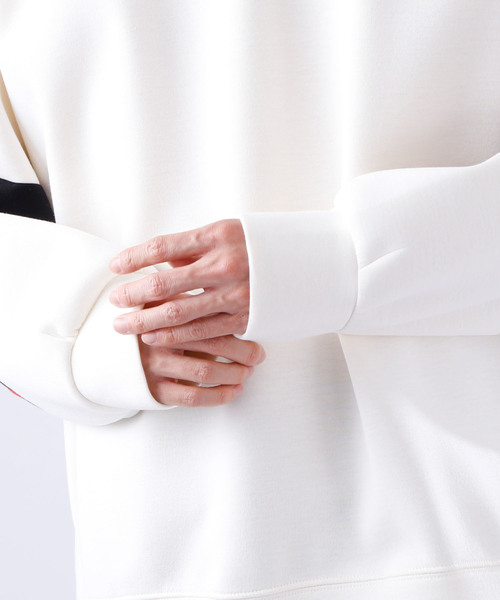 MONO-MART(モノマート)の「スーパービッグシルエット 袖ライン プリントプルオーバー(スウェット・メンズ・ホワイト/ブラック/ネイビー/グリーン・FREE)」の13枚目の写真