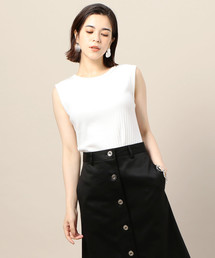 BEAUTY&YOUTH UNITED ARROWS | BY スビンギザコットンリブノースリーブカットソー(Tシャツ/カットソー)