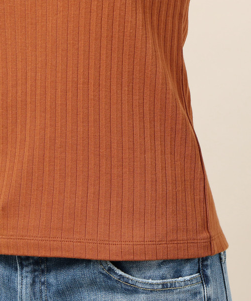 BEAUTY&YOUTH UNITED ARROWS（ビューティーアンドユースユナイテッドアローズ）の「BY スビンギザコットンリブノースリーブカットソー o（Tシャツ/カットソー・レディース・オレンジ系その他/ホワイト/ブラック・FREE）」の14枚目の写真