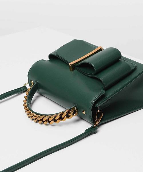 CHARLES & KEITH（チャールズ & キース）の「ボウディテールハンドバッグ / Bow Detail Handbag（ハンドバッグ・レディース・マスタード/ダークグリーン/プラム・S）」の10枚目の写真
