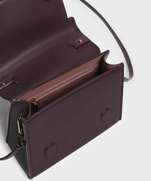 CHARLES & KEITH（チャールズ & キース）の「ボウディテールハンドバッグ / Bow Detail Handbag（ハンドバッグ・レディース・マスタード/ダークグリーン/プラム・S）」の17枚目の写真