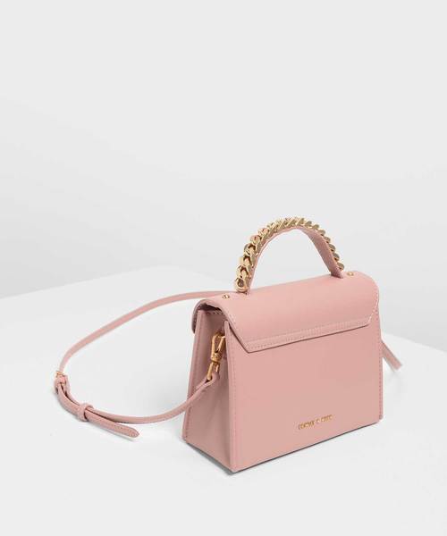 美品 charles&keith ボウディテールバッグ CHARLES & KEITH ボウディテールバッグ 【再入荷】（SlateBlue