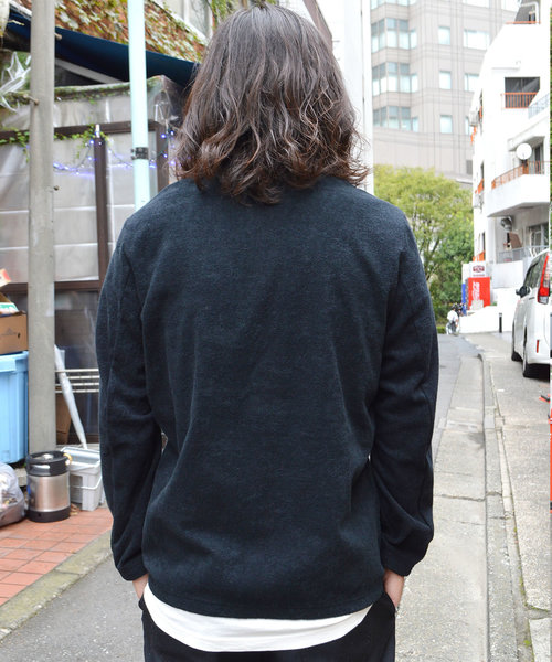 THING FABRICS(シングファブリックス)の「tHING FABRICS/シングファブリックス No Collar jacket(ノーカラージャケット・メンズ・ブラック/ネイビー・1/0)」の4枚目の写真