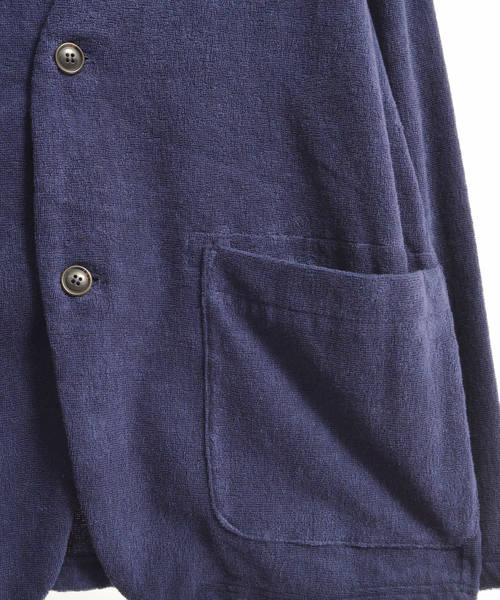 THING FABRICS(シングファブリックス)の「tHING FABRICS/シングファブリックス No Collar jacket(ノーカラージャケット・メンズ・ブラック/ネイビー・1/0)」の7枚目の写真