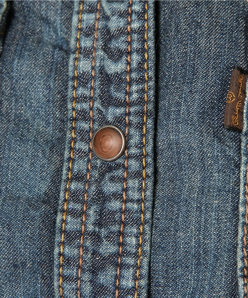 goa（ゴア）の「6ozデニムシャツ（シャツ/ブラウス・レディース・ブラック/ブルー/インディゴブルー・FREE）」の12枚目の写真