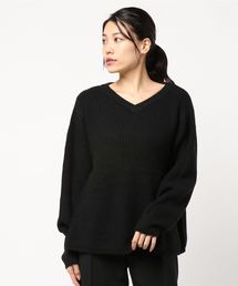AMERICAN HOLIC | VネックAラインニットプルオーバー(ニット/セーター)