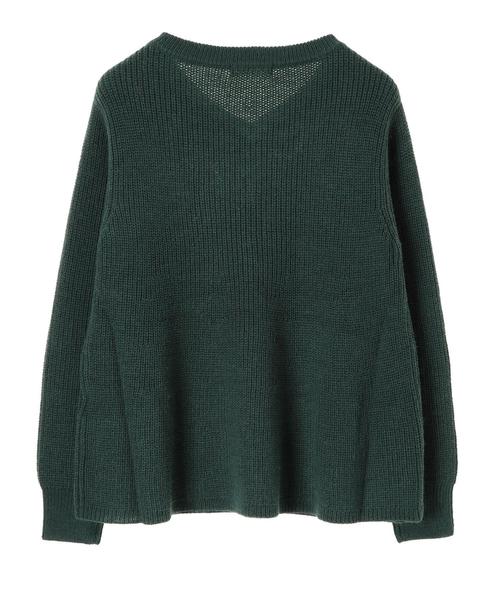 AMERICAN HOLIC（アメリカンホリック）の「VネックAラインニットプルオーバー　＊（ニット/セーター・レディース・ブラック/レッド/イエロー/グリーン/アイボリー/キャメル・FREE）」の10枚目の写真